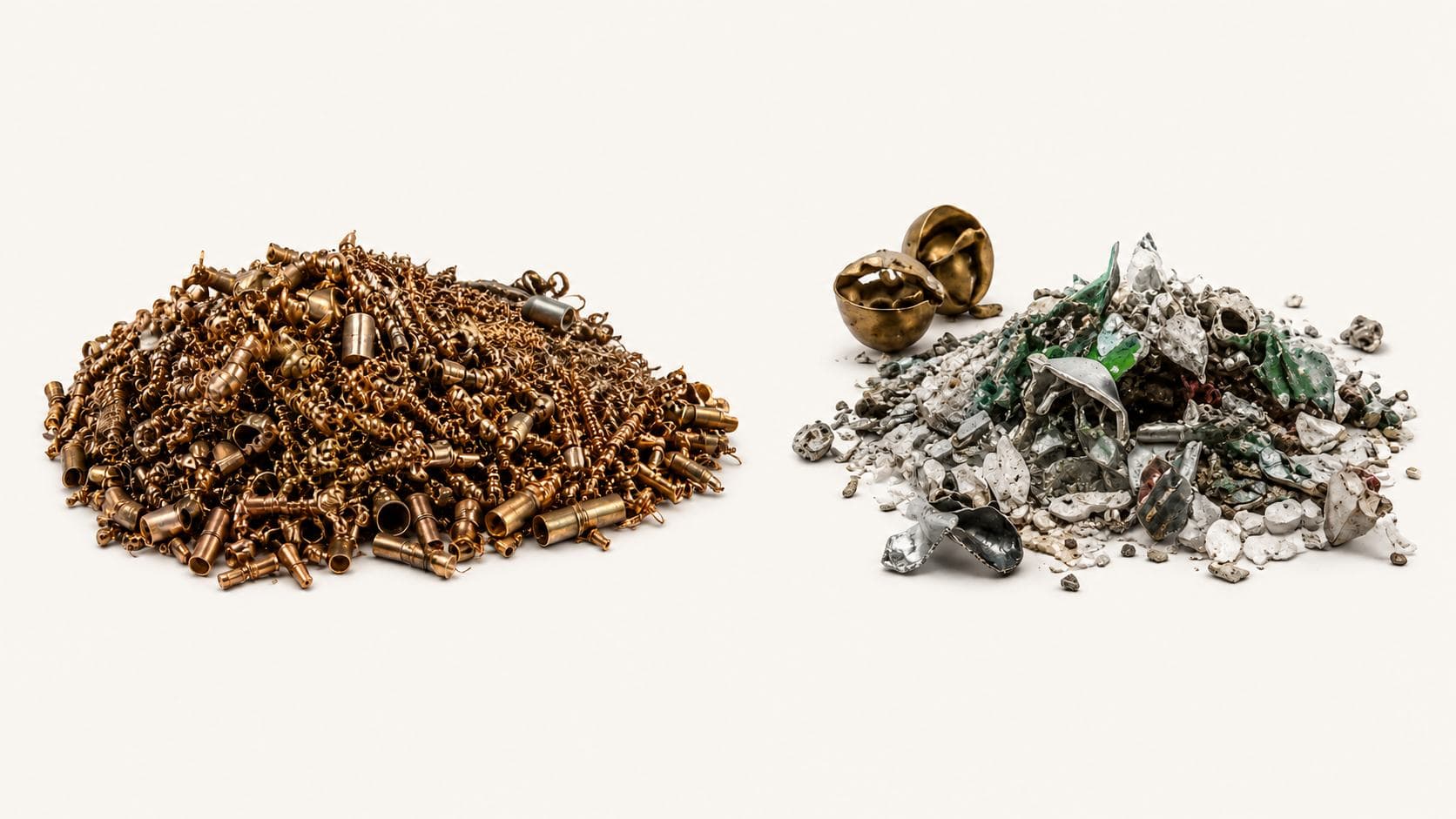 Maggot dan cacahan plastik hasil olahan