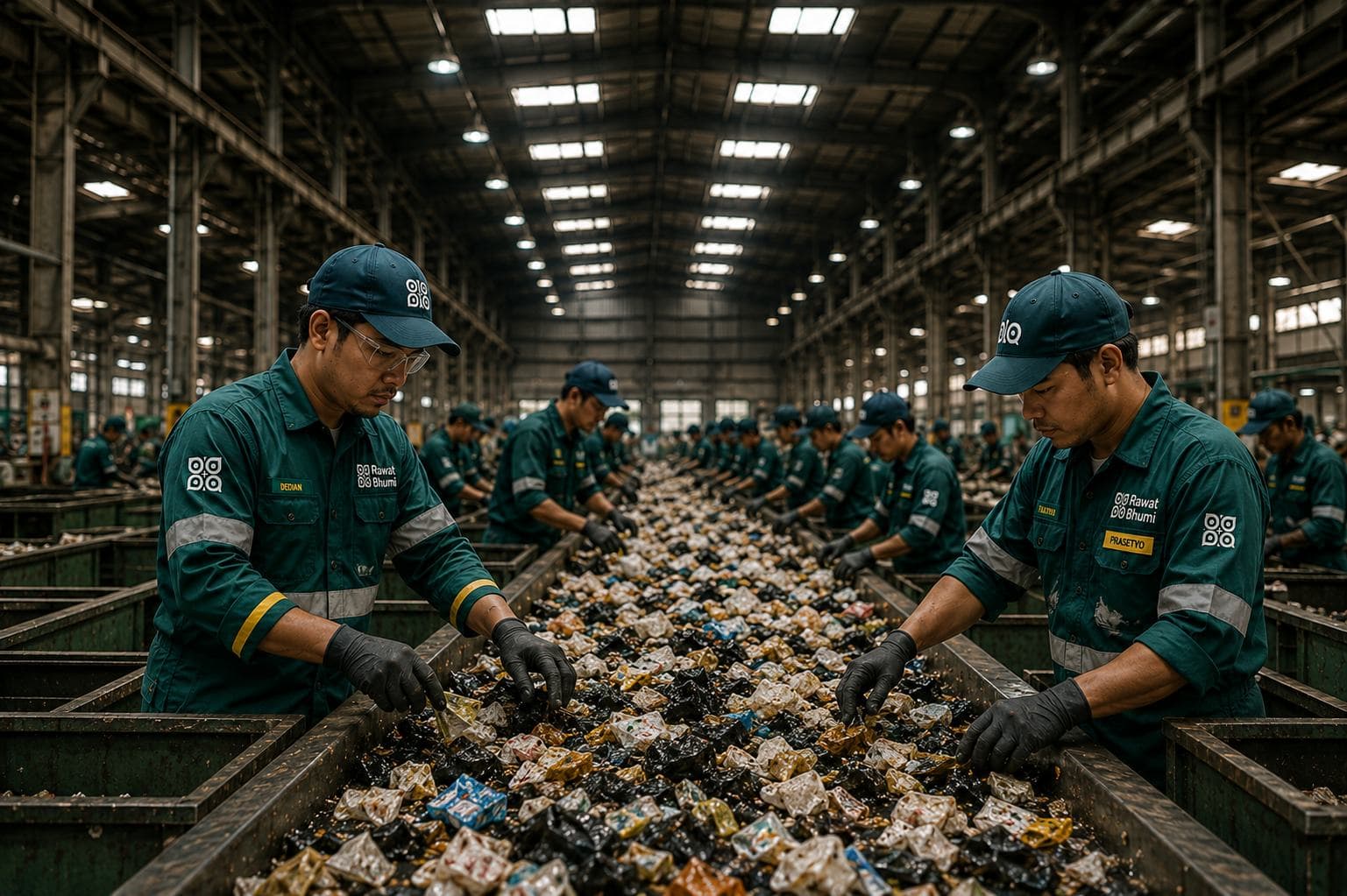 Fasilitas pemilahan sampah Rawat Bhumi